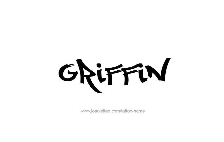 Tattoo Design  Name Griffin   