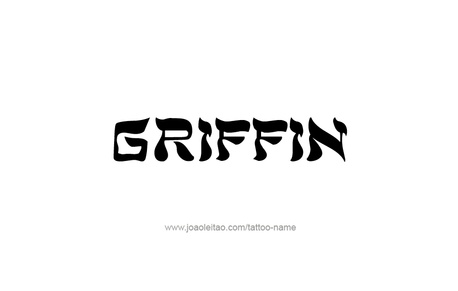 Tattoo Design  Name Griffin   