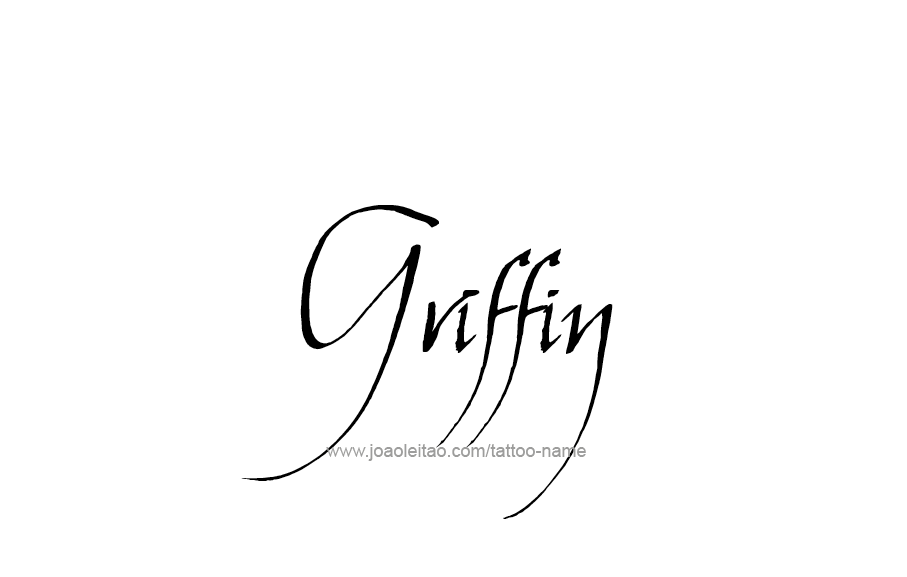 Tattoo Design  Name Griffin   