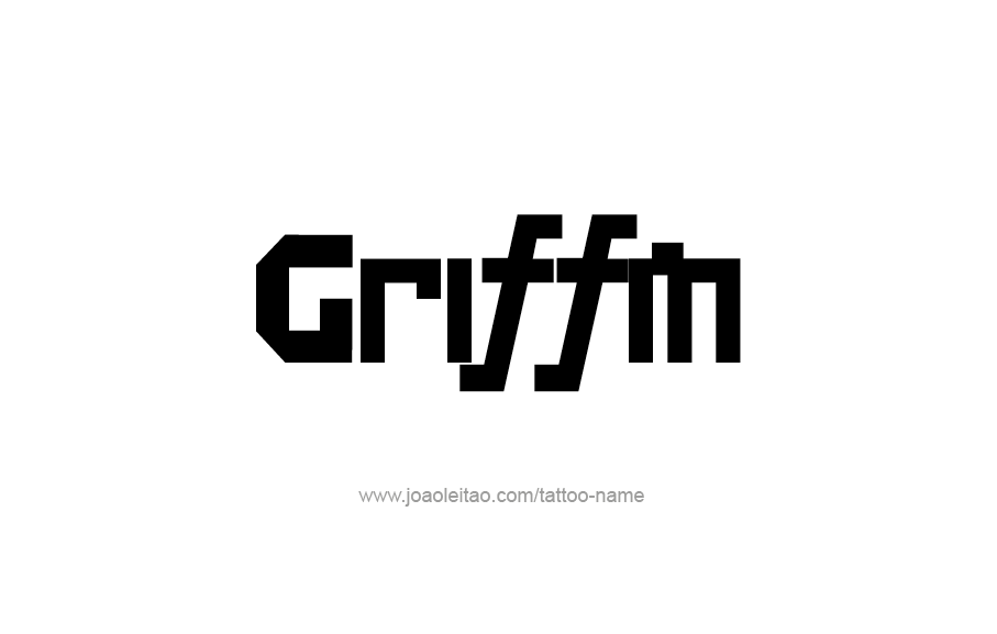 Tattoo Design  Name Griffin   