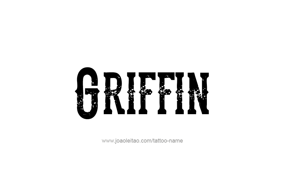 Tattoo Design  Name Griffin   