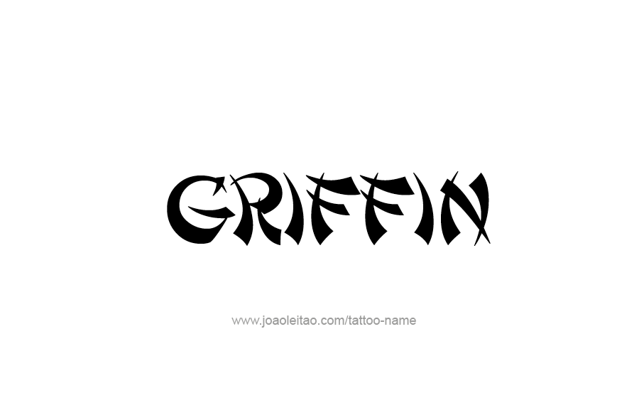 Tattoo Design  Name Griffin