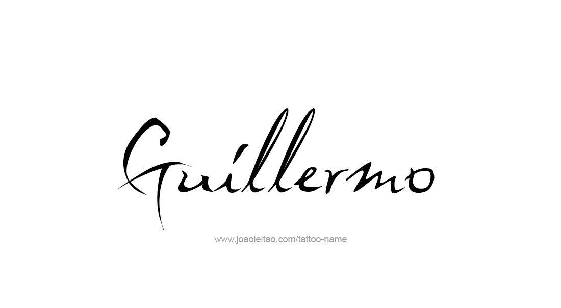 Guillermo Name Tattoo Designs