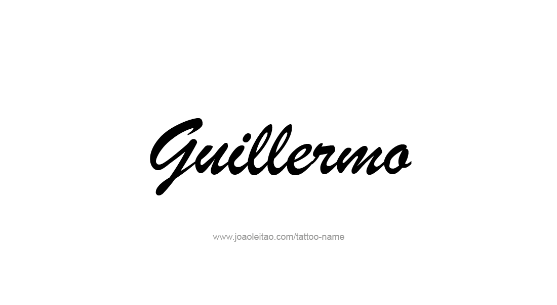 Tattoo Design  Name Guillermo   