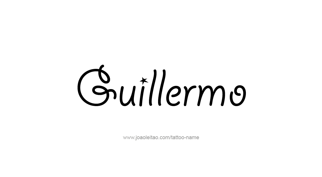 Tattoo Design  Name Guillermo   