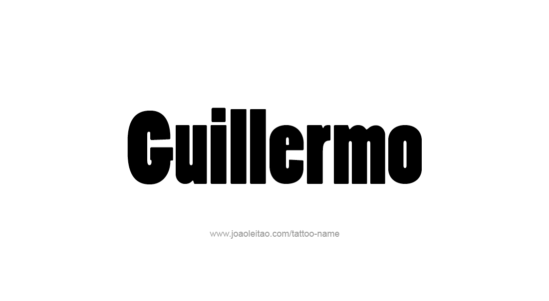 Tattoo Design  Name Guillermo   