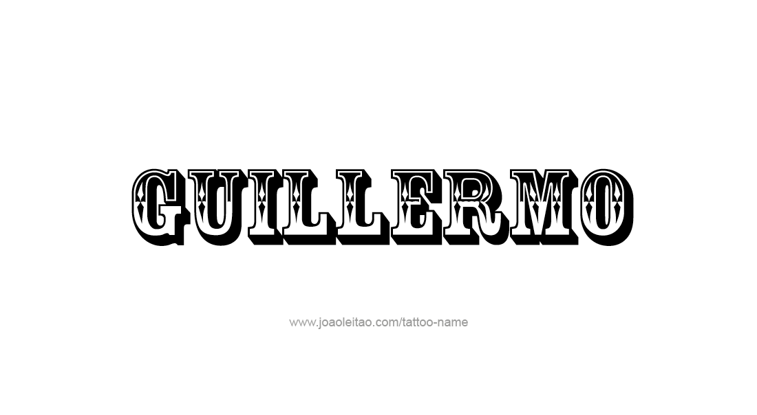 Tattoo Design  Name Guillermo   