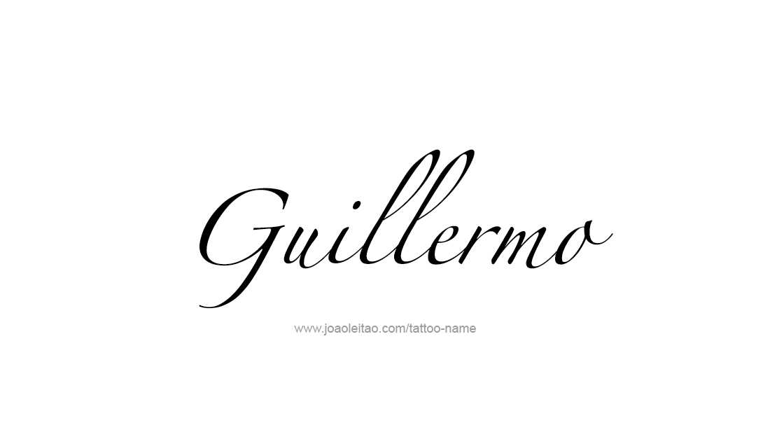 Tattoo Design  Name Guillermo   