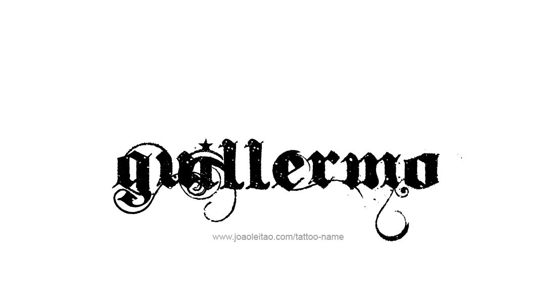 Tattoo Design  Name Guillermo   