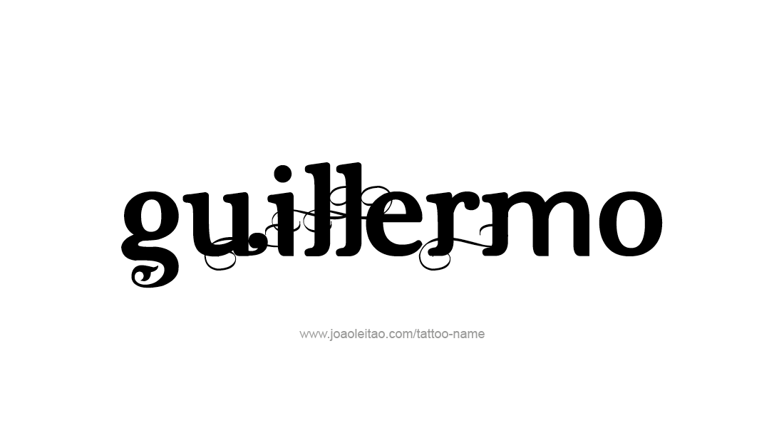 Tattoo Design  Name Guillermo   