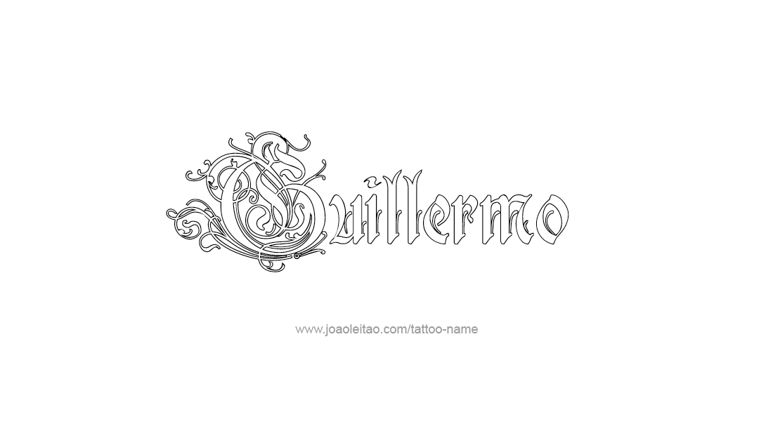 Tattoo Design  Name Guillermo   