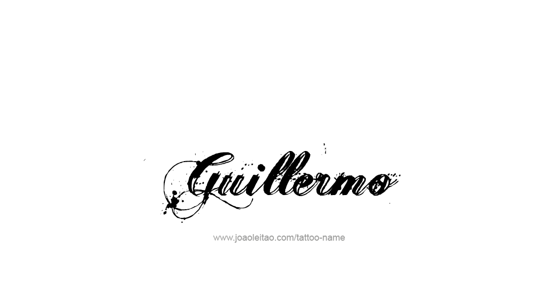 Tattoo Design  Name Guillermo   