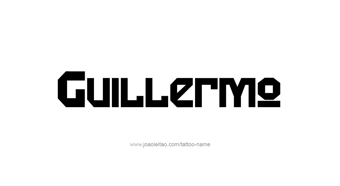 Tattoo Design  Name Guillermo   