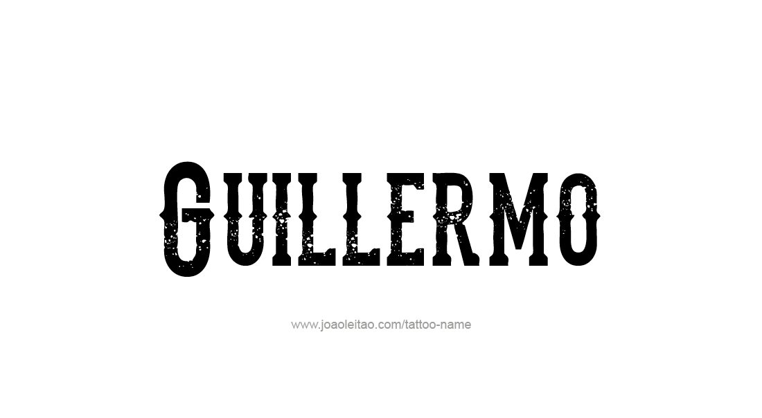 Tattoo Design  Name Guillermo   