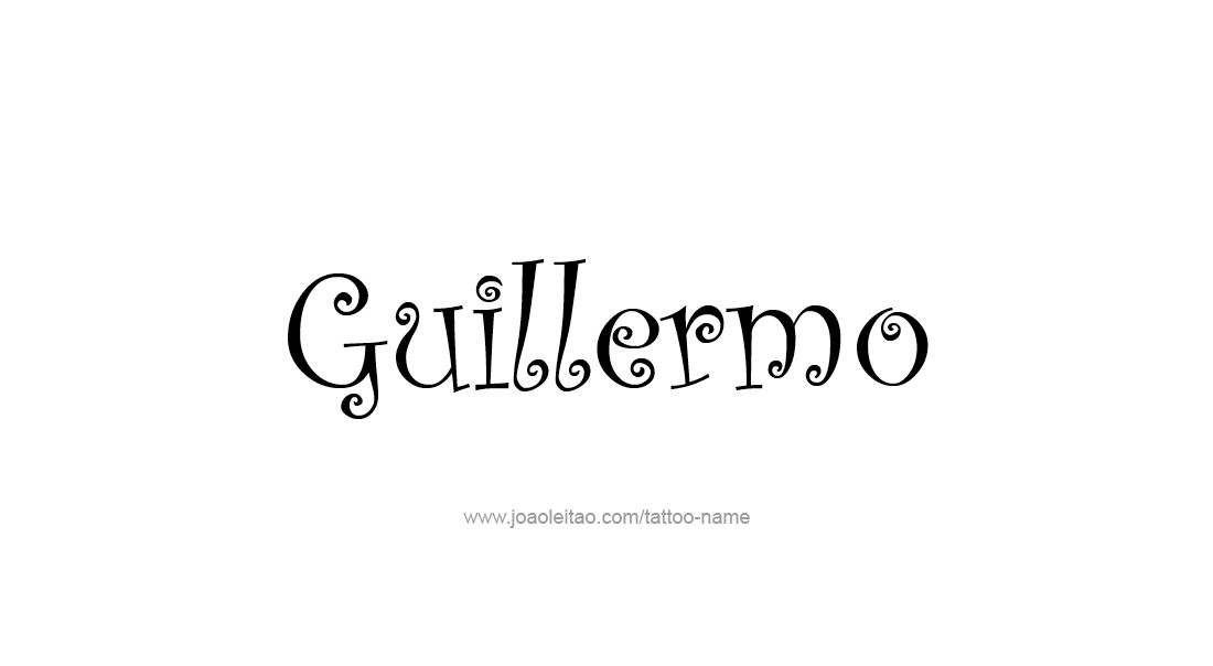 Tattoo Design  Name Guillermo   