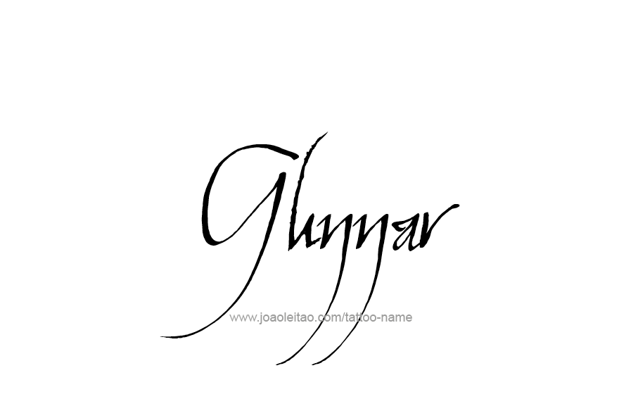 Tattoo Design  Name Gunnar   