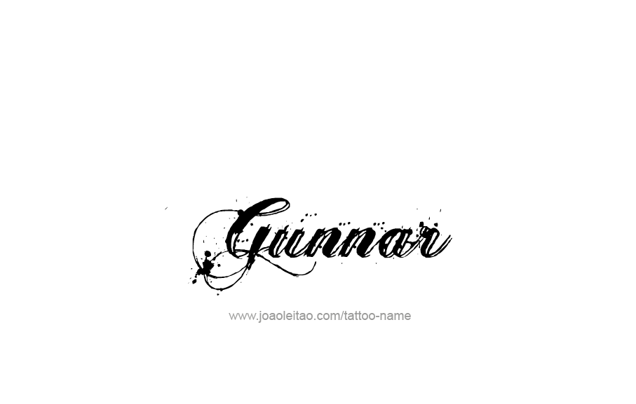 Tattoo Design  Name Gunnar   