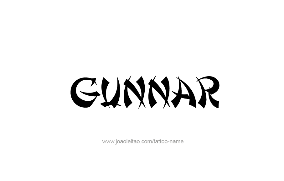 Tattoo Design  Name Gunnar