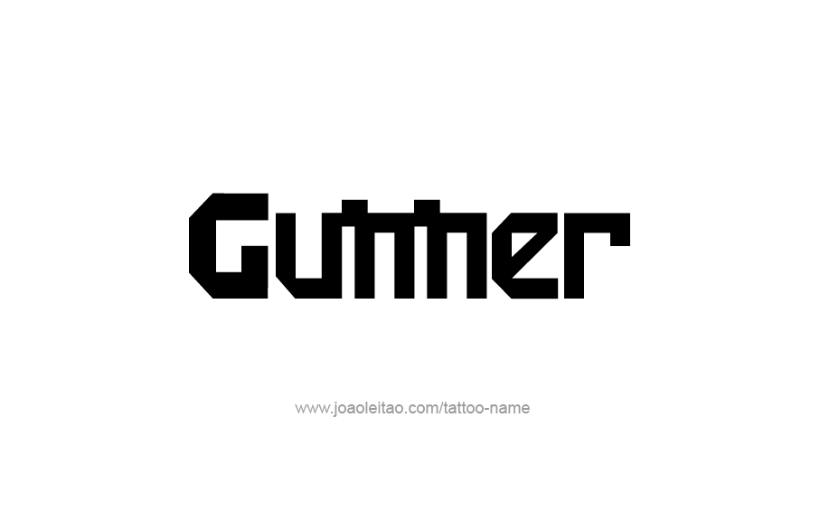 Tattoo Design  Name Gunner   