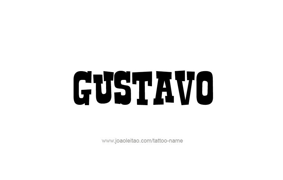 Tattoo Design  Name Gustavo   