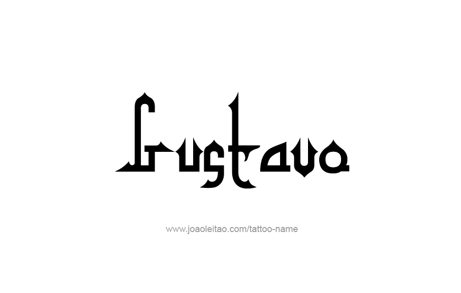 Tattoo Design  Name Gustavo   