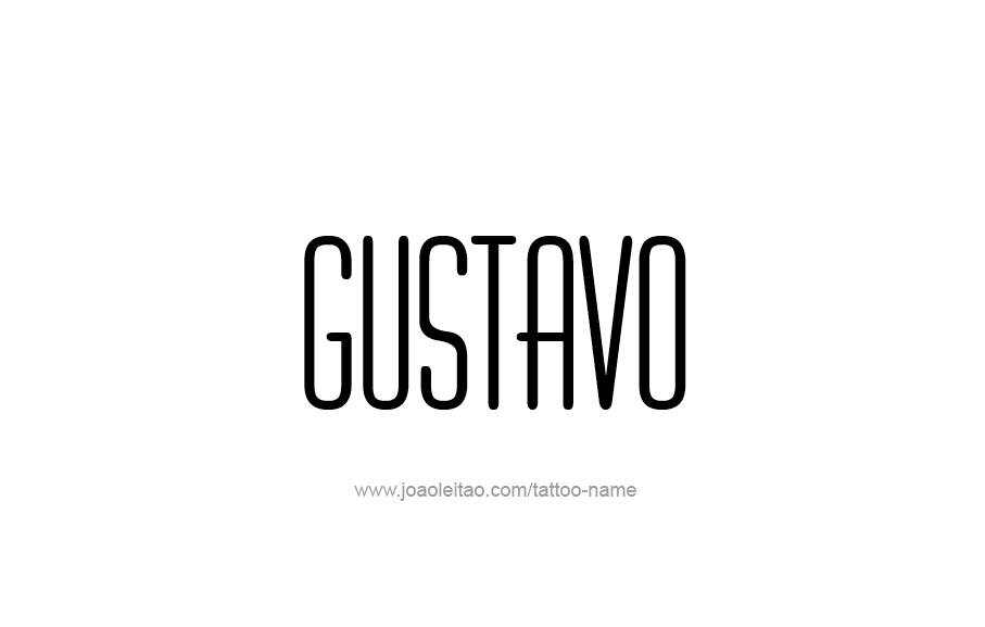 Tattoo Design  Name Gustavo   