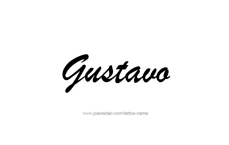 Tattoo Design  Name Gustavo   