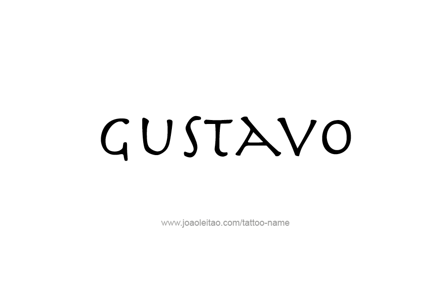 Tattoo Design  Name Gustavo   