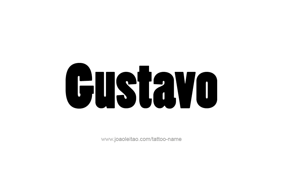 Tattoo Design  Name Gustavo   