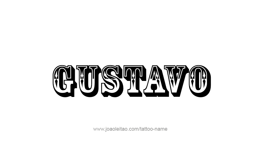 Tattoo Design  Name Gustavo   