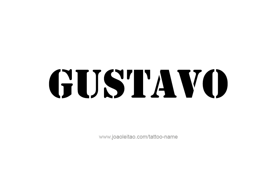 Tattoo Design  Name Gustavo   