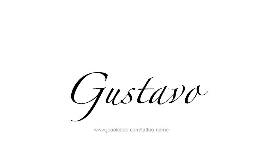 Tattoo Design  Name Gustavo   