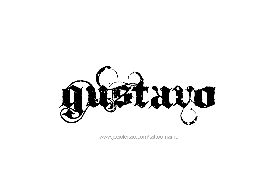 Tattoo Design  Name Gustavo   