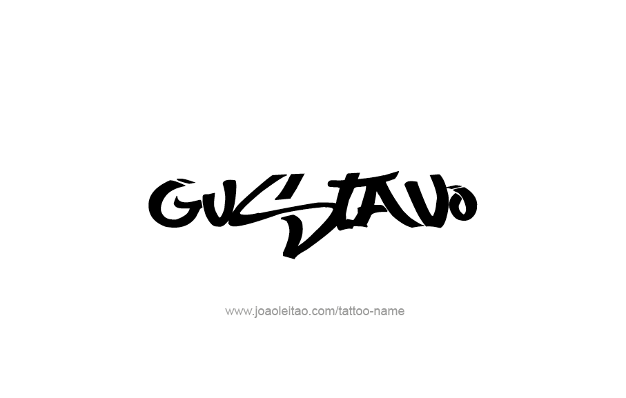 Tattoo Design  Name Gustavo   