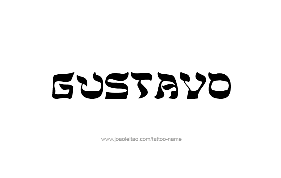 Tattoo Design  Name Gustavo   