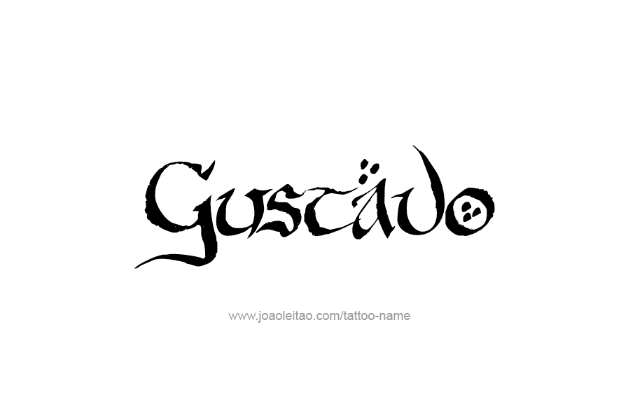 Tattoo Design  Name Gustavo   