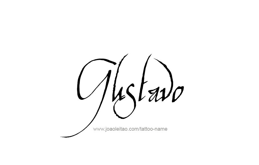 Tattoo Design  Name Gustavo   