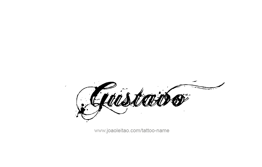 Tattoo Design  Name Gustavo   