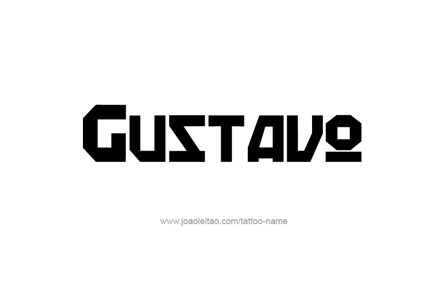 Tattoo Design  Name Gustavo   