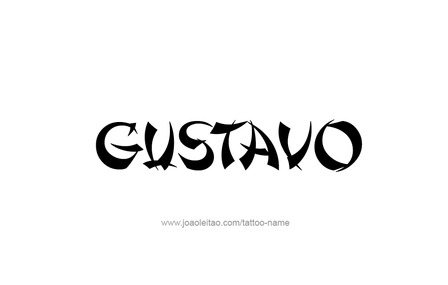 Tattoo Design  Name Gustavo