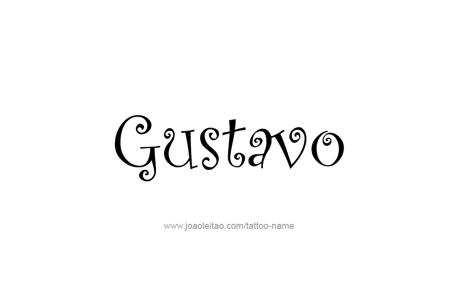 Tattoo Design  Name Gustavo   