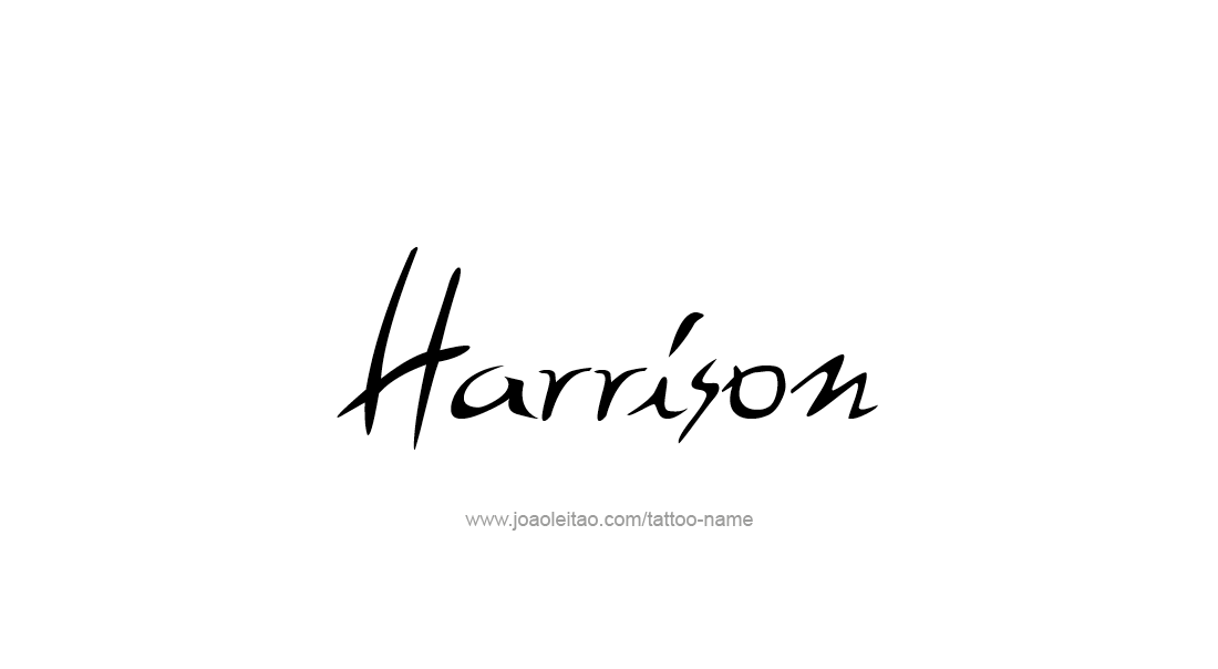 Tattoo Design  Name Harrison   