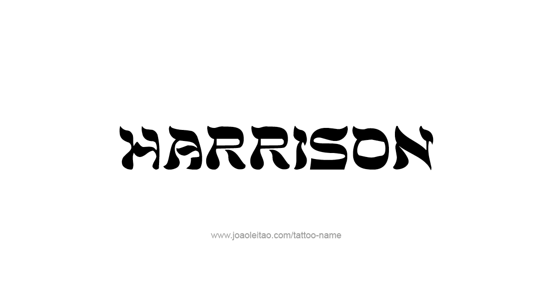 Tattoo Design  Name Harrison   