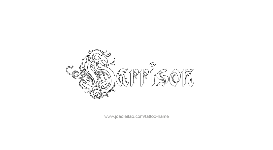 Tattoo Design  Name Harrison   