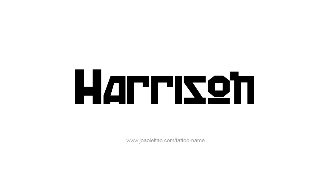 Tattoo Design  Name Harrison   