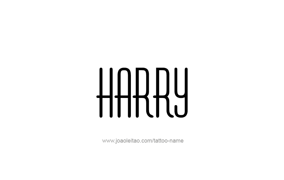 Tattoo Design  Name Harry   