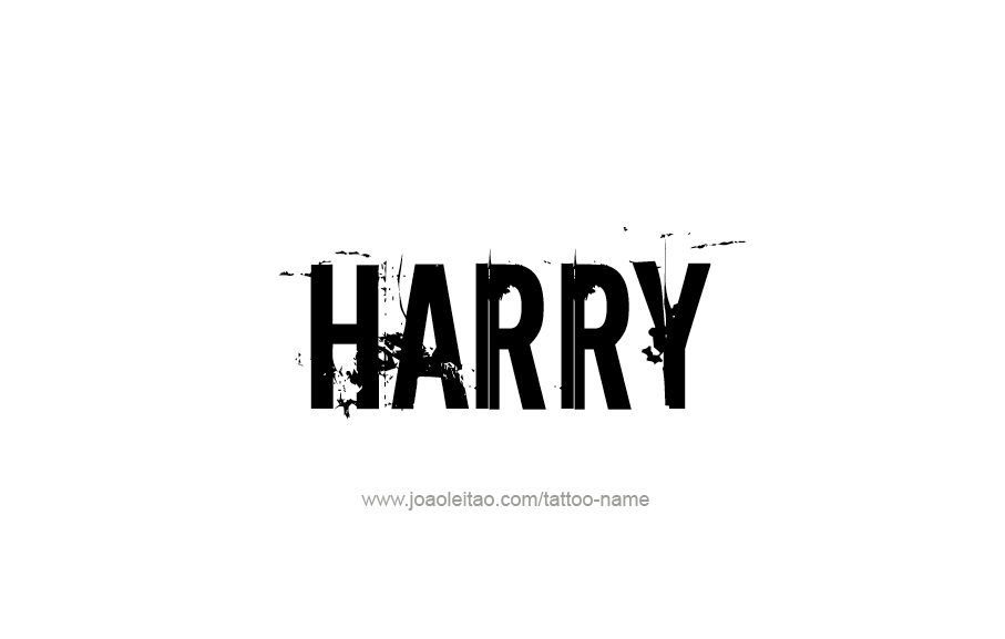 Tattoo Design  Name Harry   