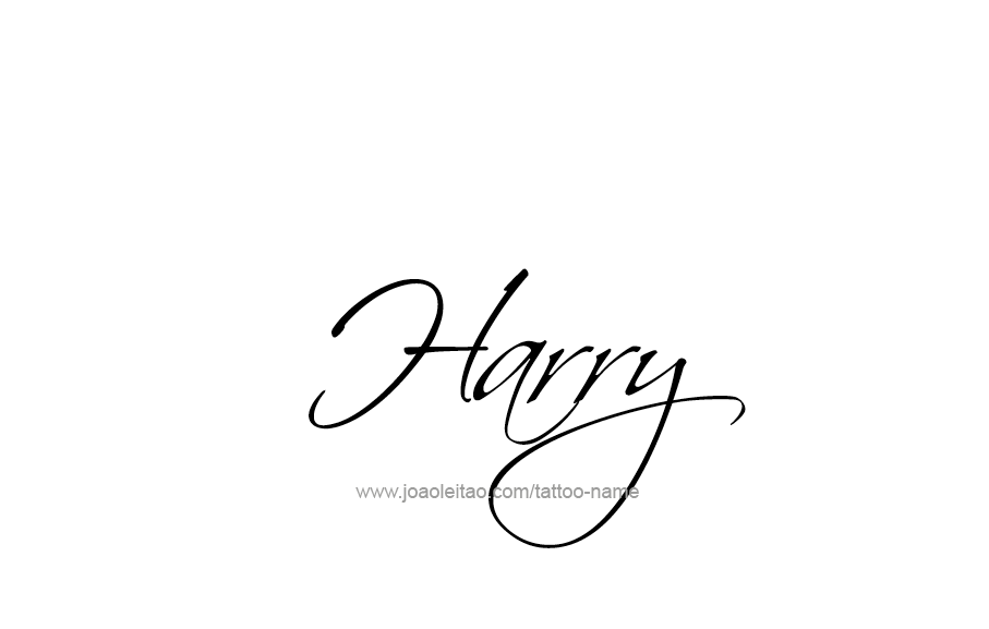 Tattoo Design  Name Harry   