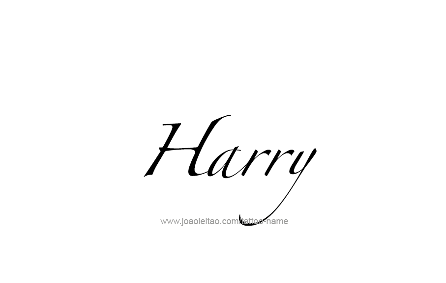 Tattoo Design  Name Harry   