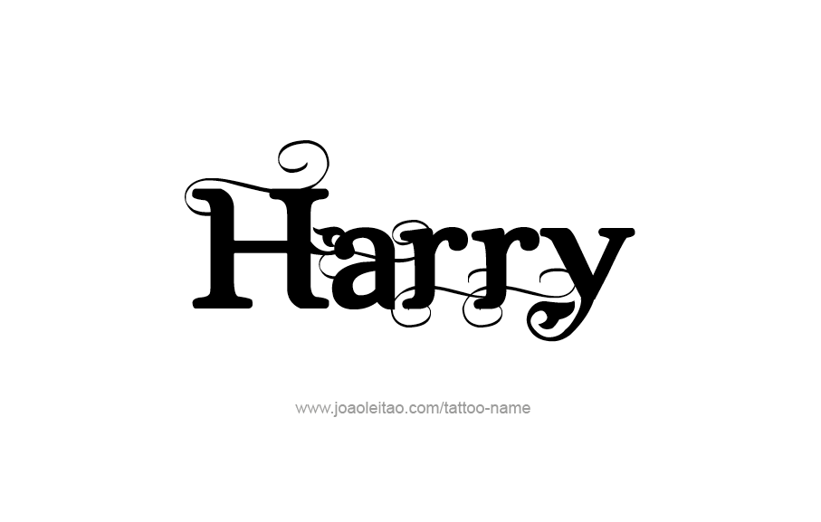 Tattoo Design  Name Harry   